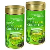 Kudos Ayurveda Tulsi Gold Green Tea (Pack of 2),  100 g  Tulsi 