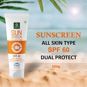 3 - Organic Harvest Sunscreen Dual Protect,  100 g  for All Skin SPF 60 