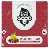 1 - Something Good Rich Fruit Bar,  12 bar(s)  Fused with Honey, Oats & Cocoa 
