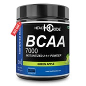 Health Oxide BCAA 7000 Instantized 2:1:1 Powder,  0.66 lb  30 Servings  Green Apple 