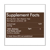 supplement - Rooted Active Naturals Shiitake Mushroom Extract Powder,  60 g 
