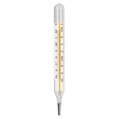 1 - Dr. Odin Clinical Oval Mercury Thermometer, Silver