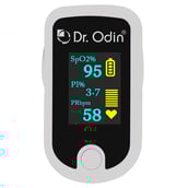 1 - Dr. Odin Fingertip Pulse Oximeter,  Grey and Black 