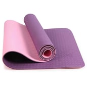 B Fit USA TPE Yoga Mat,  Purple  6 mm 