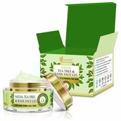 2 - Oriental Botanics Neem Tea Tree & Basil Face Gel,  50 g  for Acne Prone & Oily Skin 