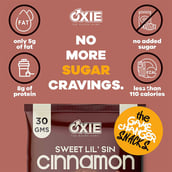 highlights - Oxie Nutrition Sweet Lil Dessert Bar,  6 bar(s)  Cinnamon 
