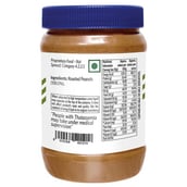 ingredients - Veeba Natural Peanut Butter Unsweetened, 1 kg Crunchy
