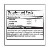 supplement - Zenith Nutrition BCAA,  60 capsules  30 Servings  Unflavoured 