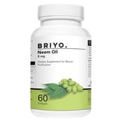 1 - Briyo Neem Oil 8mg,  60 softgels 