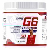 1 - Muscle Asylum G6 BCAA,  0.66 lb  30 Servings  Cola 