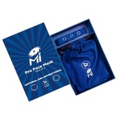 1 - Zero Risque Mumbai Indians Pro Face Masks,  Navy Blue (Adult Pack of 2) 