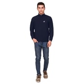 1 - Fitinc NS Jacket for Men & Boys with Two Side Zipper Pockets,  Navy Blue  Medium 