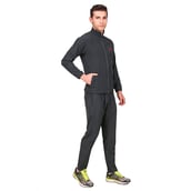 5 - Fitinc Men's Polycotton Regular Fit Track Suit with Two Zipper Pockets,  Grey  Small 