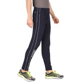 7 - Fitinc Lower for Men with Two Side Zipper Pockets,  Navy Blue  Large 