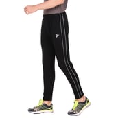 2 - Fitinc Lower for Men with Two Side Zipper Pockets,  Black  Small 