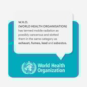 4 - Envirochip Radiation Protection for Baby Monitor,  Blue 