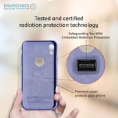 6 - Envirocover Silicon Back Cover for Apple iPhone XR,  with Radiation Protection Technology (Purple) 