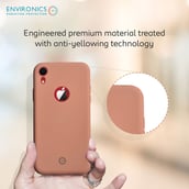 10 - Envirocover Silicon Back Cover for Apple iPhone XR,  with Radiation Protection Technology (Pink) 