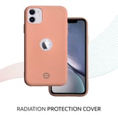 5 - Envirocover Silicon Back Cover for Apple iPhone XI,  with Radiation Protection Technology (Pink) 