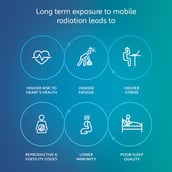 1 - Envirocover Silicon Back Cover for Apple iPhone XI Pro Max,  with Radiation Protection Technology (Black) 