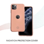 2 - Envirocover Silicon Back Cover for Apple iPhone XI Pro Max,  with Radiation Protection Technology (Pink) 