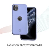2 - Envirocover Silicon Back Cover for Apple iPhone XI Pro Max,  with Radiation Protection Technology (Purple) 