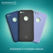 6 - Envirocover Silicon Back Cover for Apple iPhone 7,  with Radiation Protection Technology (Purple) 