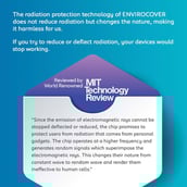 1 - Envirocover Silicon Back Cover for Apple iPhone 7,  with Radiation Protection Technology (Pink) 