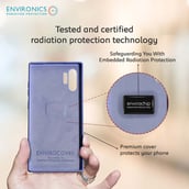 4 - Envirocover Silicon Back Cover for Samsung Galaxy Note10 Plus,  with Radiation Protection Technology (Purple) 