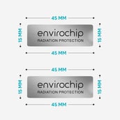 13 - Envirochip Immunity Booster + Radiation Protection Platinum Pack,  for Family - Enviroglobe for Home Radiation Purification (1) + Mobile (2) + Laptop (1) Silver 