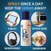 4 - Envirolife Gadget Disinfectant Alcohol Based Sanitizer Spray, Fragrance Free 3 Piece(s)/Pack Kills 99.9% Germs (2 Desk Packs and 1 Pocket Pack)