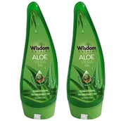 1 - Wisdom Natural Aloevera&nbsp;Gel -Pack of 2,  100 g  All Types of Hair & Skin 