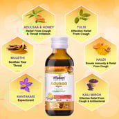 ingredients - Wisdom Natural Adulsaa Cough Syrup with Honey -Pack of 3,  100 ml 
