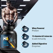 4 - MuscleBlaze Whey Energy with Digezyme OP,  4.4 lb  Chocolate 