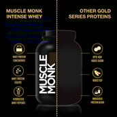 4 - Muscle Monk Combo of Intense Whey with BCAA 2:1:1 (Watermelon, 300g, 30 Servings), 2.2 lb Creamy Vanilla
