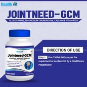 direction - Healthvit Jointneed GCM Glucosamine, 60 tablet(s)