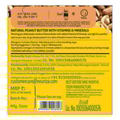 Barcord - Nouriza Peanut Butter Fortified with Vitamins & Minerals Unsweetened,  1 kg  Creamy 