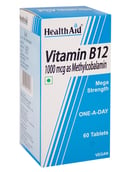 HealthAid Vitamin B12 (1000 mcg),  60 tablet(s)  Unflavoured 