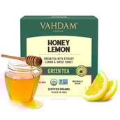 1 - VAHDAM Honey Lemon Green Tea,  15 Piece(s)/Pack  Natural 