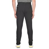 2 - Fitinc Cotton Double Strip Designed Trackpant with Both Side Zipper,  Black  Large 