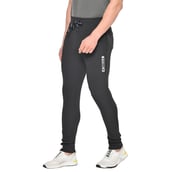 1 - Fitinc Dobby Solid Track Pants,  Black  Small 