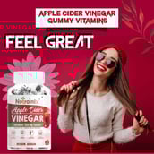 2 - Nutrainix Apple Cider Vinegar,  30 gummies  Unflavoured Pack of 2 