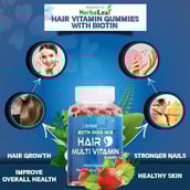 5 - HerbalLeaf Biotin Hair Multi Vitamin, 30 gummies Unflavoured