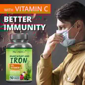 3 - Nutrainix Iron with Vitamin C,  90 capsules  Natural 