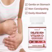 3 - HerbalLeaf Chelated Iron + Vitamin C +, 150 veggie capsule(s) Unflavoured