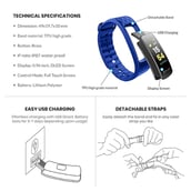 4 - MevoFit Bold Fitness Band,  Blue 