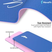 3 - MevoFit All Purpose Yoga Mat,  Pink/Blue  6MM 