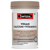 1 - Swisse Ultiboost Vegan Calcium + Vitamin D,  Unflavoured  60 tablet(s) 
