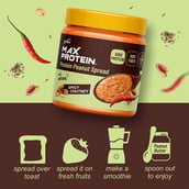 4 - RiteBite Max Protein Peanut Spread,  0.340 kg  Spicy Chutney 