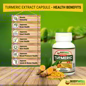 2 - Bodywell Turmeric Pure Extract 300 mg,  60 veggie capsule(s) 